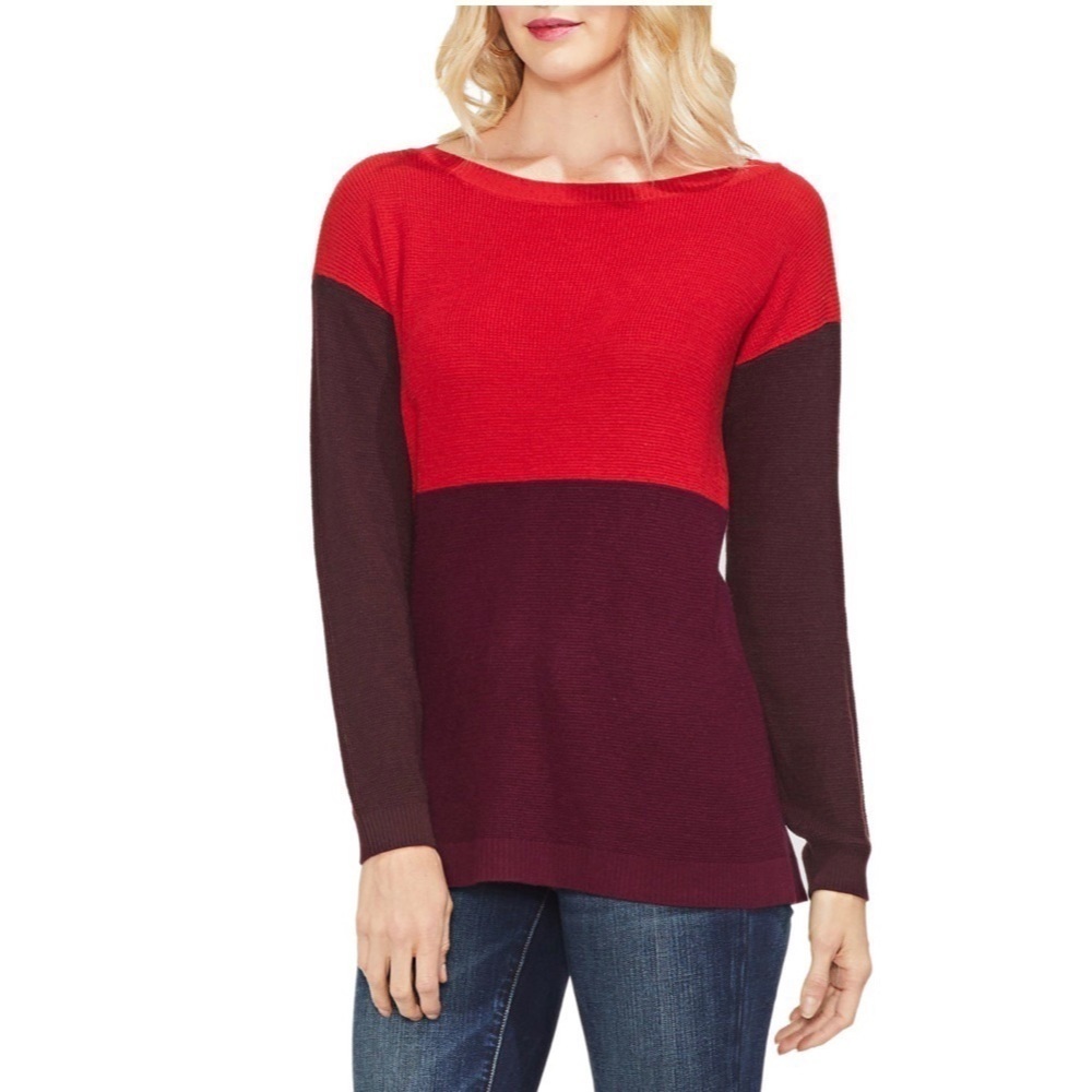 [Vince Camuto] Classic Color Block Sweater